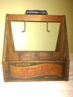 1920's Antique PEPSI COLA Wooden Bottle Carrier Crate With Handle  — photo 1