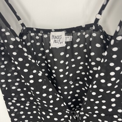 Princess Polly My Jewel Mini Dress Womens 4 Wrap Ruffle Polka Dot y2k 90s  Slip | eBay