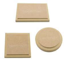 Trophy Display Stand, Plinth Round, Square Blanks, 18mm MDF Wooden Craft Shapes