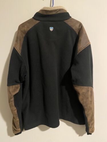 Kuhl Alpenwurxs Jacke Fleece halber Reißverschluss schwarz braun Outdoor Wandern Herren Gr. XXL - Bild 3 von 3