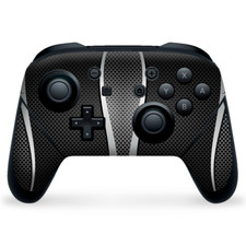 Nintendo Switch Pro Controller Skin Decal Vinyl Wrap - Metal Metallic Pattern