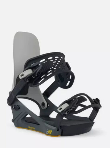 2024 NIB Mens K2 Bond Snowboard Bindings $300 L workwear gray lightweight - Picture 3 of 4