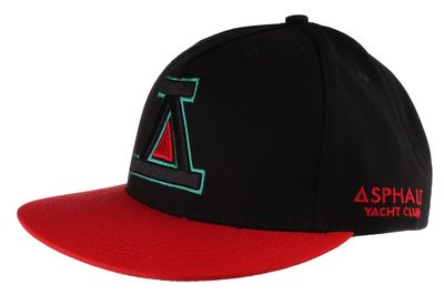 Asphalt Yacht Club Black Red Icon A Snapback Baseball Hat