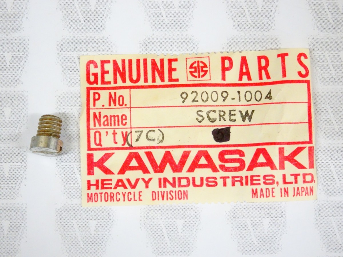 Kawasaki NOS NEW 92009-1004 Plug Screw EX KZ EX305 KZ400 KZ305