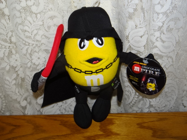 M\u0026M's M \u0026 M s Yellow M\u0026M dressed as Darth Vader from Star Wars Plush 8\