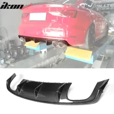Fits 13-16 Audi S3 8V Sedan OE Style Rear Bumper Diffuser - Carbon Fiber CF