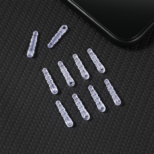 100 Pcs Audio Connector Dust Plug for Headphone Baby Mobile Clear - Zdjęcie 3 z 12