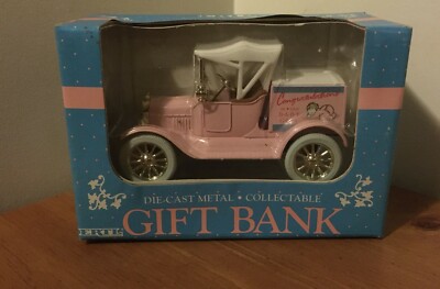 Ertl Gift Bank ''Congratulations on Your Baby Girl'' 1918 Ford Model 'T' Die-Cast