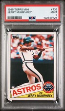 1985 TOPPS MINI #736 RAREST JERRY MUMPHREY PSA 9 MAC FINEST 100 MADE VERY RARE *