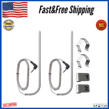 2 Pack Meat Probe for Pit Boss Pellet Grill Smokers Parts, 3.5Mm Plug Thermomete