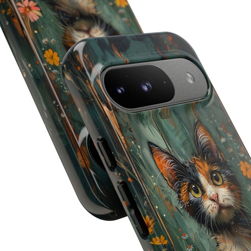 For iPhone | Samsung Galaxy | Pixel Phone Case - Calico Cat Flowers Pastel - 第 236/256 張圖片