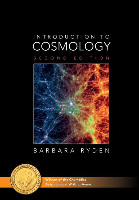 Introduction to Cosmology Ryden Hardback Cambridge University Press 2e
