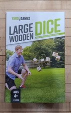 Large Wooden Yard Dice Game   Giant Outdoor Lawn Dice Set New