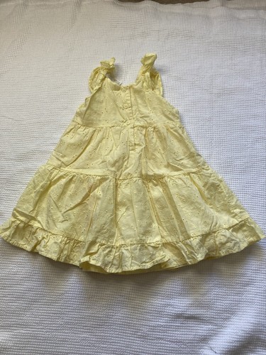Vestido oshkosh ojales amarillo sin mangas - Imagen 3 de 4