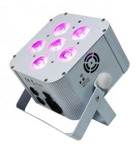 4pack Battery LED Par Uplighting w/bag Wireless DMX IR 6x18W 6in1 for DJ Wedding - Picture 2 of 19