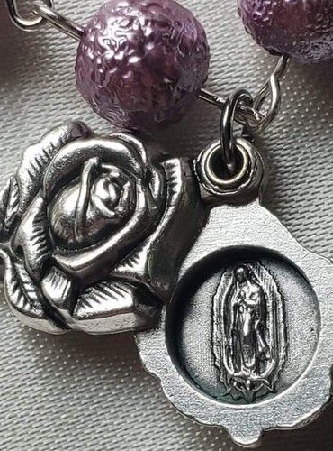 Handmade Charm Bracelet Guadalupe Locket Christian Catholic Jewelry - Picture 3 of 6