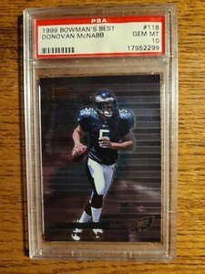 1999 Bowmans Best #118 Donovan McNabb PSA 10 GEM MINT **FREE SHIPPING^^