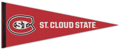 ST. CLOUD STATE HUSKIES Official NCAA Team Logo Premium Felt PENNANT
