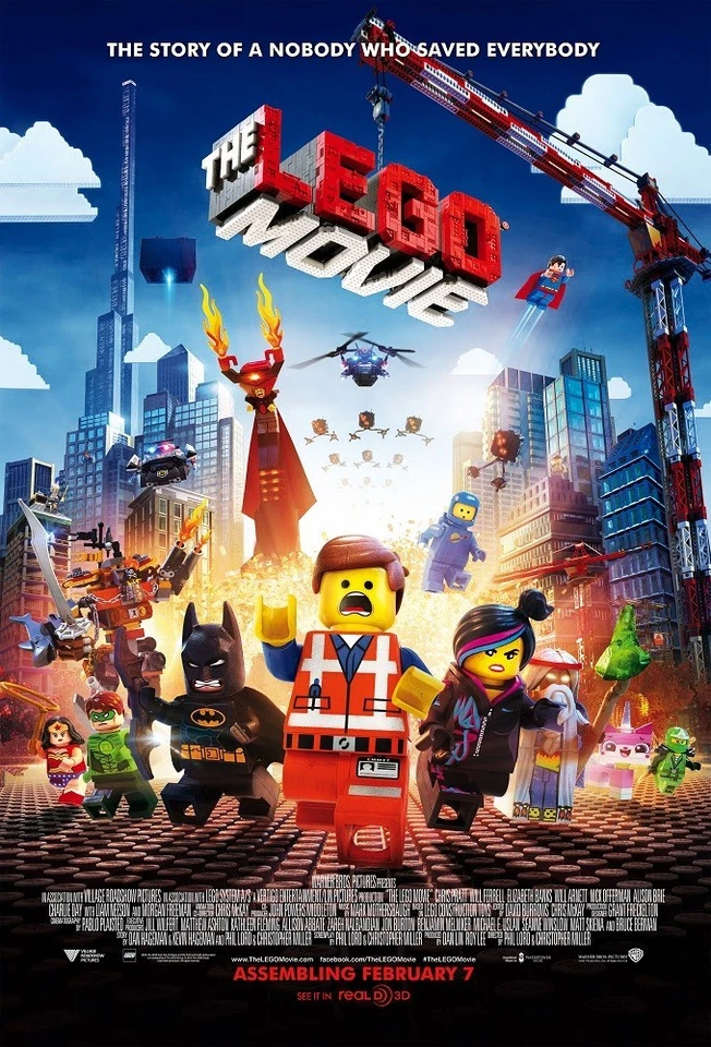 The Lego Movie poster : 11 x 17 inches - Lego poster - Batman poster