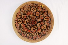 Poole Pottery Aegean Range Large Brown Charger Plate 14" Diameter Vintage