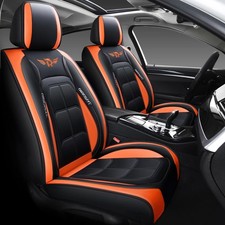 Universal Fit Car Seat Covers Full Set, Leather Automotive Seat Protectors fo...