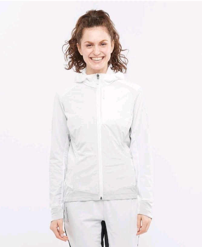 Giacca donna Salomon Light Shell bianca taglia media