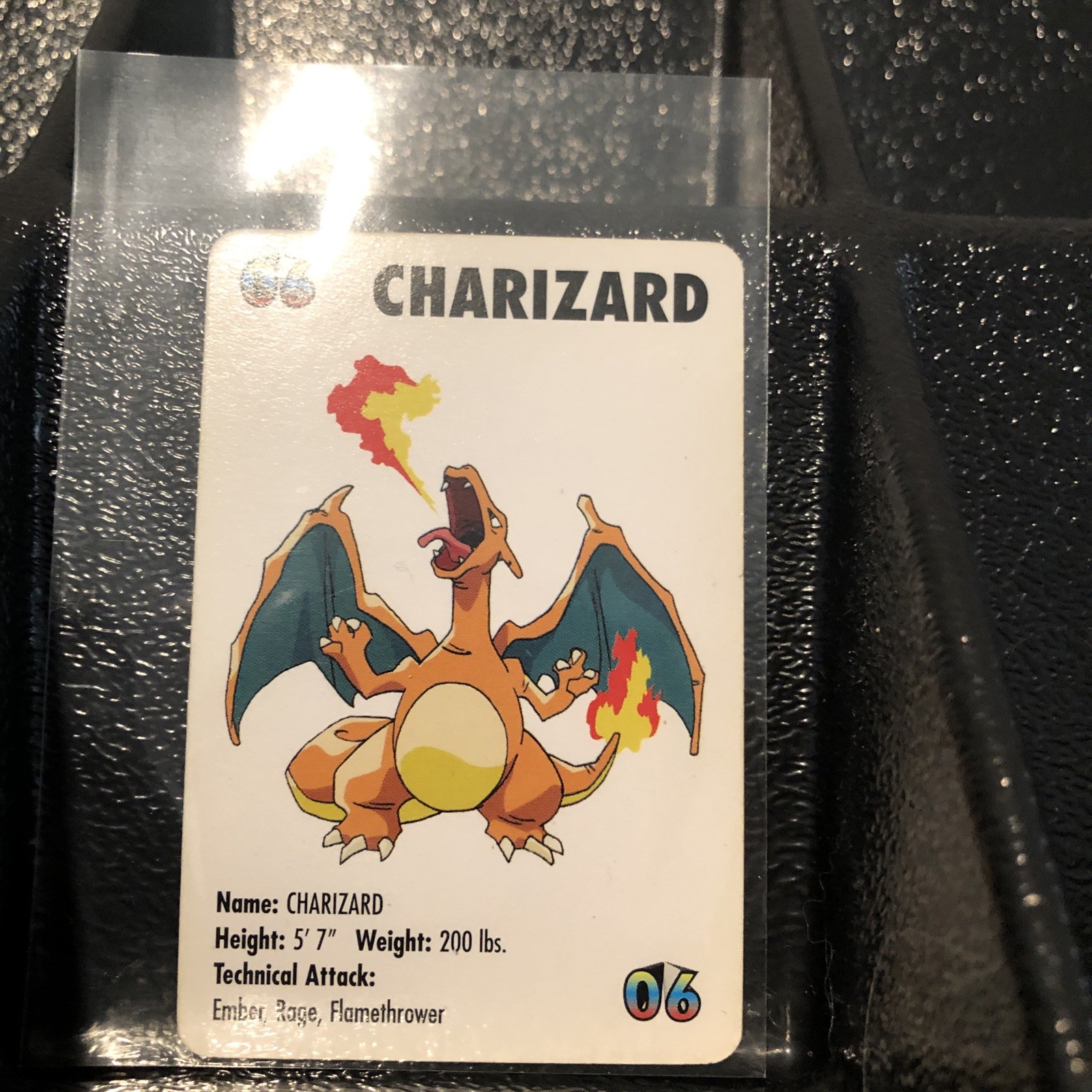 1998 KFC Charizard #06 Pokémon Original Mini Card Lightly Played
