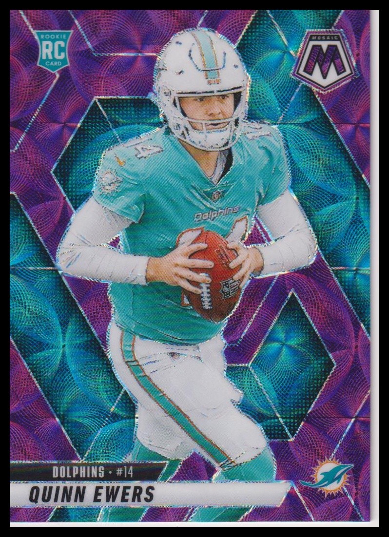 2025 Panini Mosaic #308 Quinn Ewers Scope Purple RC Rookie