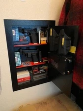 Flat Electronic Wall Safe Security Lock Box Safe Digital Keyed Cash Jewelry Guns