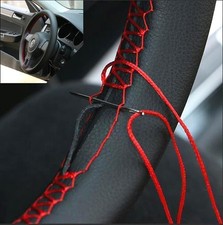 38cm15 Inch Leather Steering Wheel Cover Stitch On Wrap 38cm15 Inch Leather Steering Wheel Cover Stitch On Wrap