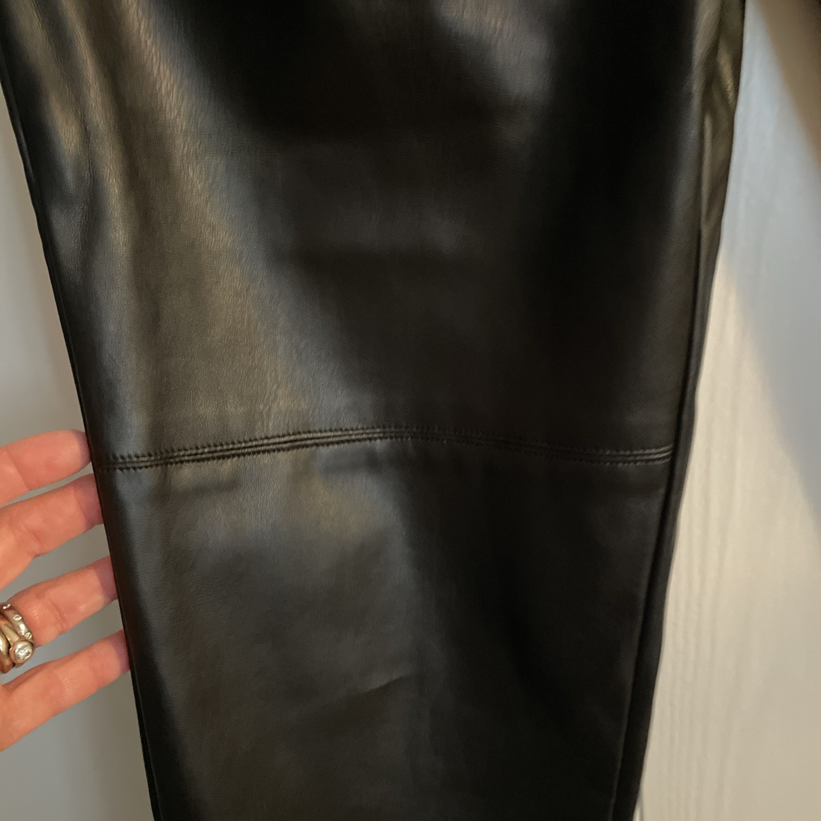 BNWT NEXT FAUX BLACK LEATHER TROUSERS  SIZE 10 RRP £35 image 8