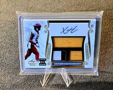 2023 Leaf Trinity Xavier Hutchinson TA-XH1 Gold Auto Relic #d 34/50 RC