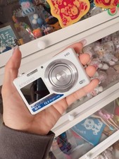 Samsung DV150F White 16.2MP Digital Camera 5x optical zoom Dual LCD Screen