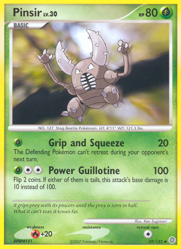 Pinsir (59/132) [Diamond &amp; Pearl: Secret Wonders] Lightly Played