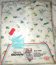 Vintage Spencers Baby Infants GOWN 0-12M New Old Stock