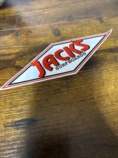 LARGE Jack's Surf Shop Surfboards STICKER Red White Classic OG Vintage Decal
