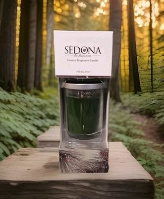 RARE Sedona Botanica Luxury Fragrance Candle Fir Balsam 6.5oz New In Box  USA