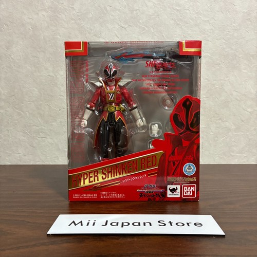 Action Figure Power Rangers Red Ranger S.H. Figuarts Bandai, SDCC 2018, 14 Cm, Mani Intercambiabili, Casco E Armi Incluse
