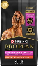 Purina Pro Plan Sensitive Skin Stomach Dog Food,Salmon & Rice Formula-30 Lb. Bag