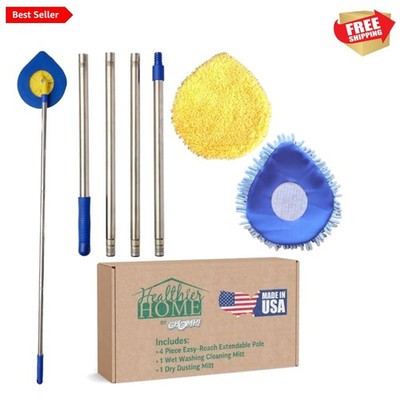 Effortless CHOMP Wall, Ceiling & Baseboard Cleaner with Long- Handle