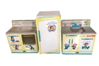Vintage Wolverine Tin Litho Toy Snow White 3 pc Kitchen Sink Stove Refrigerator