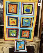 Children s Homemade Animal Quilt And Pillow S...