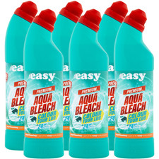 6 x 750ml Easy Bleach Premium Aqua Coloured Multi Purpose Household Cleaner 2.95 per litre