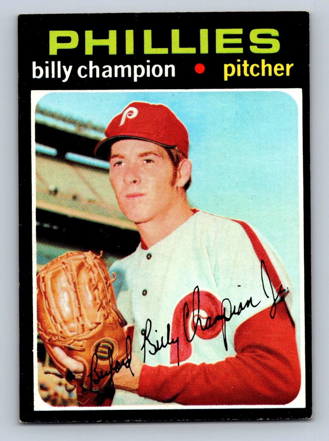 1971 Topps #323 Billy Champion Philadelphia Phillies - EX