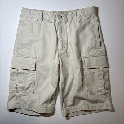 GAP Kids Boys Cargo Shorts Size 10H Adjustable Waist Sand Cotton