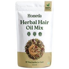 Premium Herbal Hair Oil Mix with 18 Ayurvedic 2.65 Ounce Pack of 1 ,