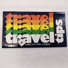 Delta Air Lines 1983 Travel Tips Guidebook Vintage Paper Memorabilia