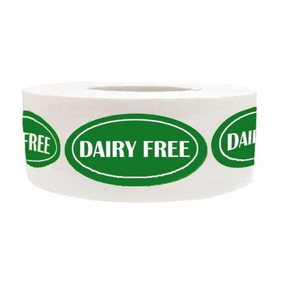 Dairy Free Food Labels Stickers, 0.75*1.25 Inch, 500 Pcs, Adhesive, Plastic, ...