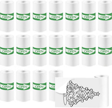 18 Rolls Mini Thermal Printer Sticker Paper, High-Contrast Sticker Paper