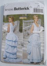 Butterick B5696 Victorian 2-Piece Bustle Dress Top  Skirt 8-14 Making History